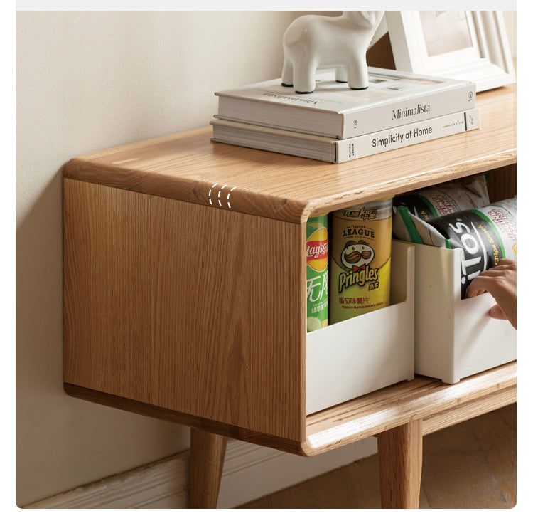 Oak, Beech, Rubber Solid Wood TV Stand
