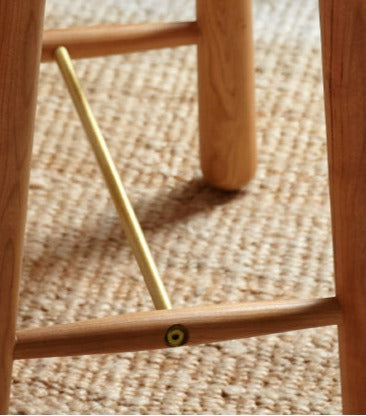 Cherry, Oak Solid Wood Makeup Stool