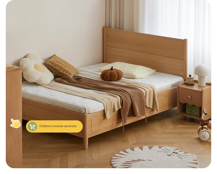 Beech Solid Wood Children's Box Bed