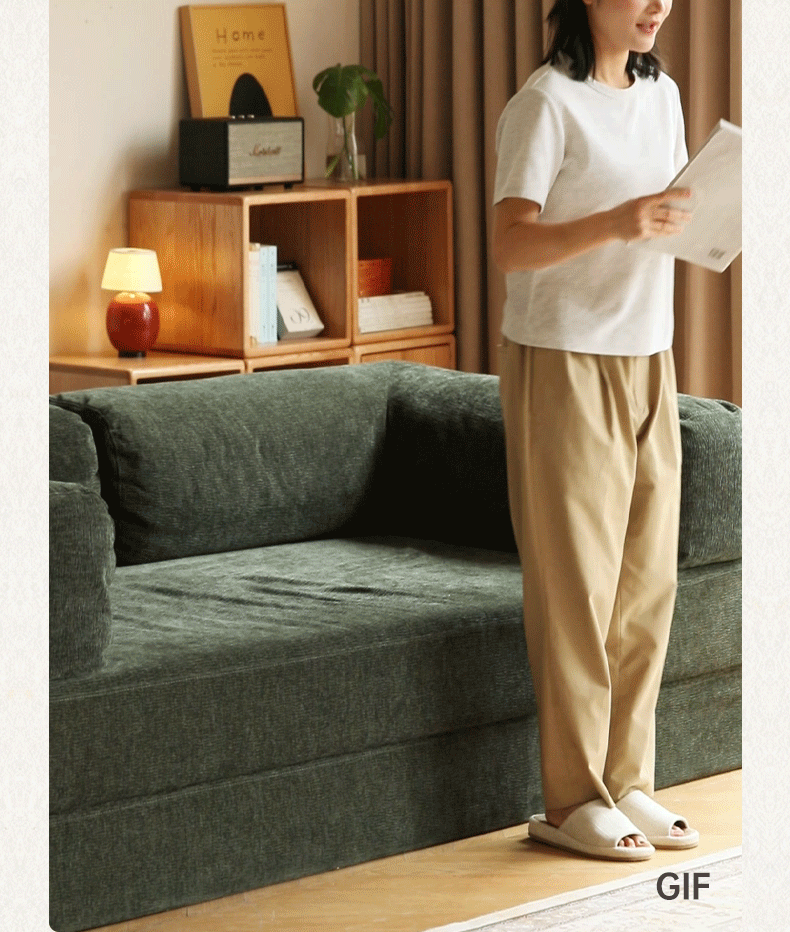 Fabric Modern Folding Dual-purpose Sofa,