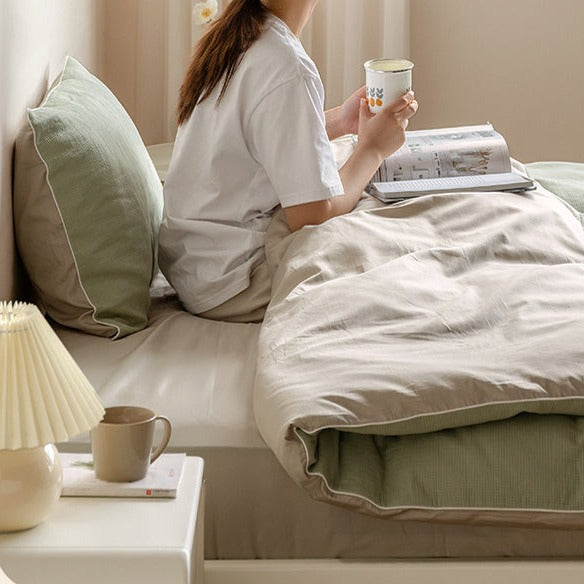 нет Pure Cotton Four Piece Set, Bed Sheet and Quilt Cover, High Quality Bedding Supplies