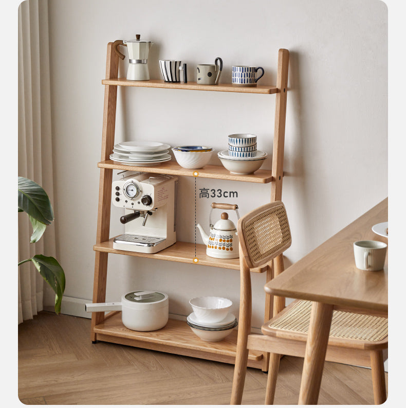 Oak, Beech Solid Wood Bookshelf Racks