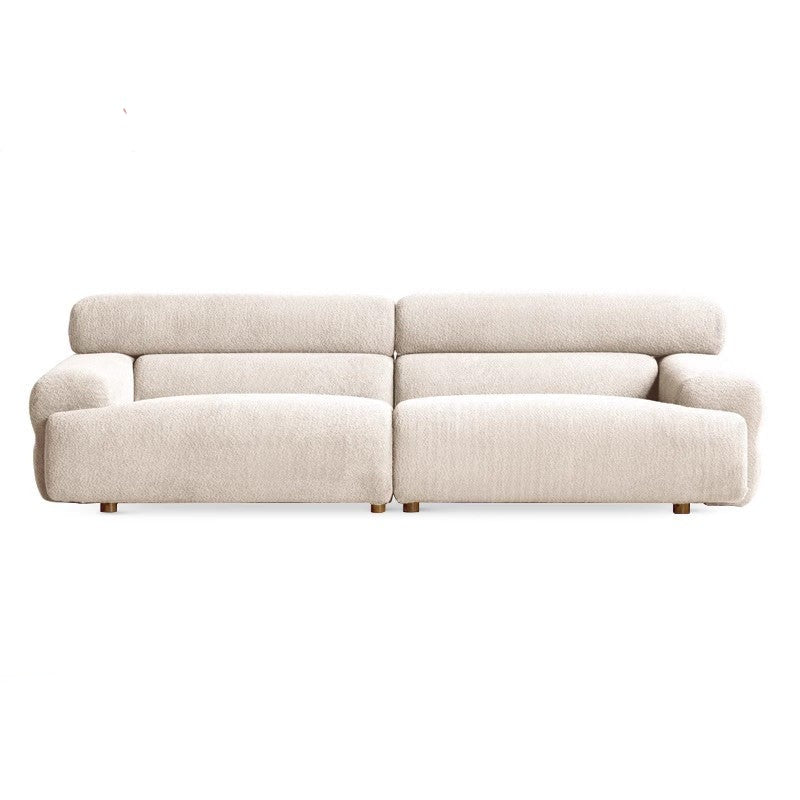 Velvet Three-seat Modular Fabric Sofa.