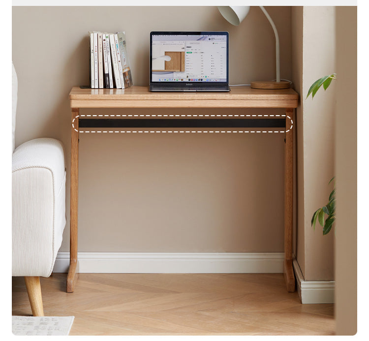 Oak, Cherry Solid Wood Small Office Desk
