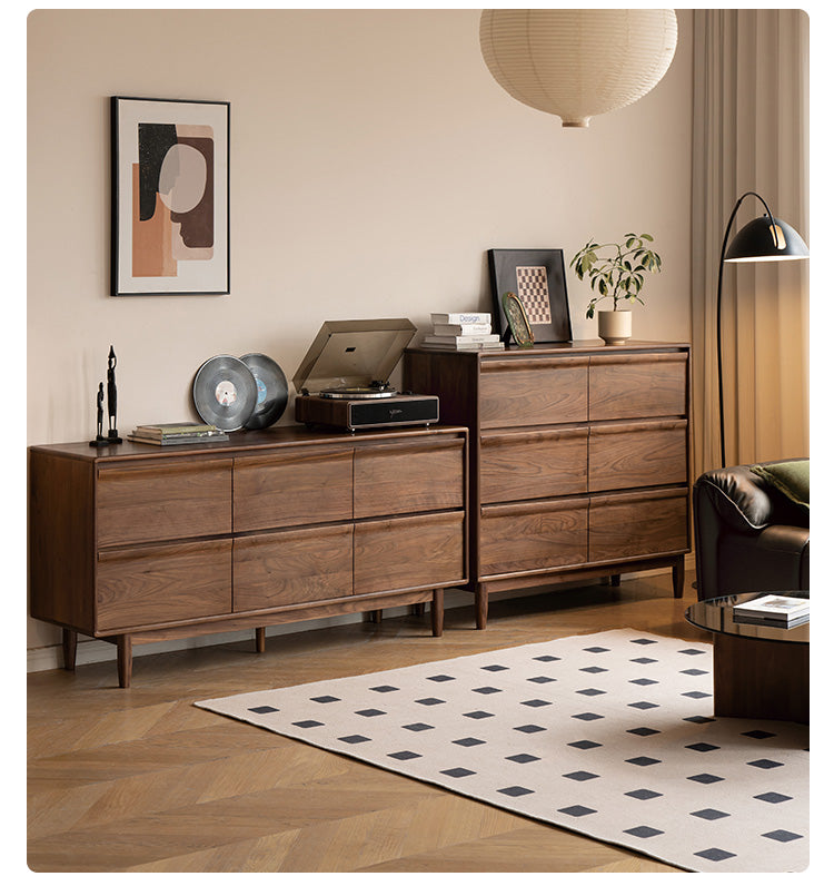 Black Walnut, Sandalwood Solid Wood Dresser