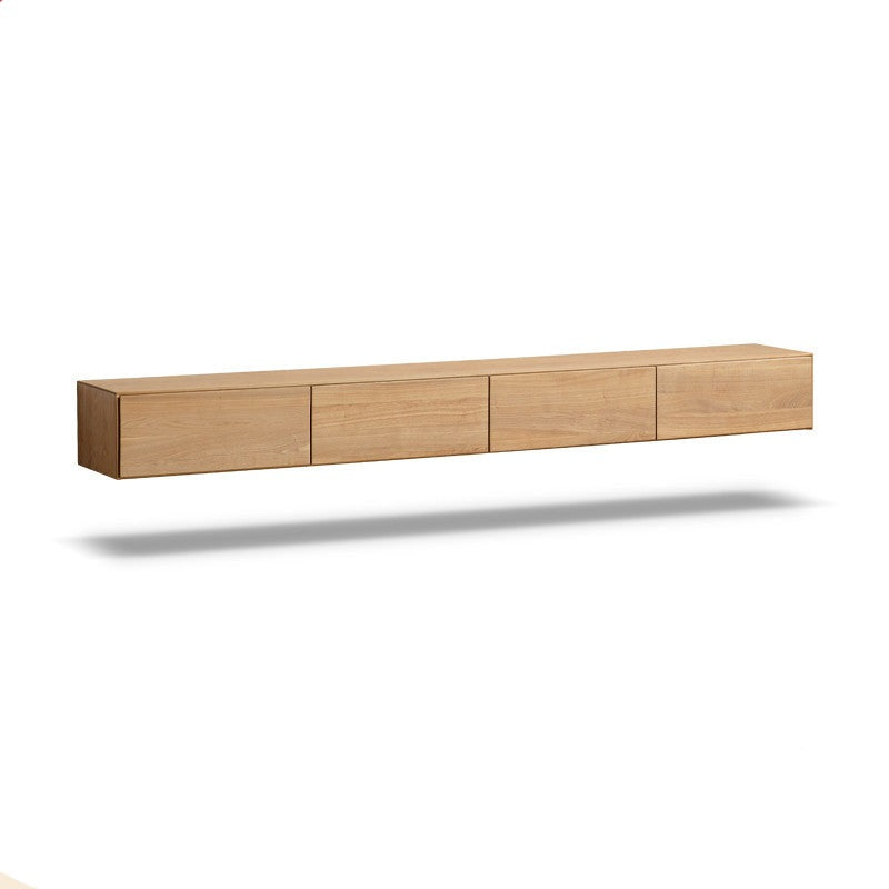 Solid Wood TV Cabinet Hanging LED lights"+