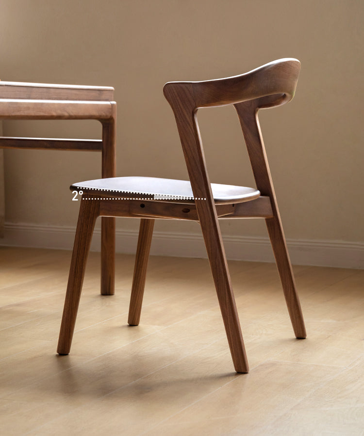 Black Walnut, Ash Solid Wood Dining Chair