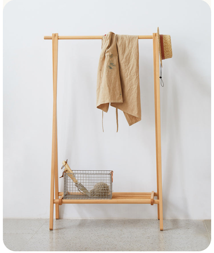 Beech Solid Wood Clothes Rack
