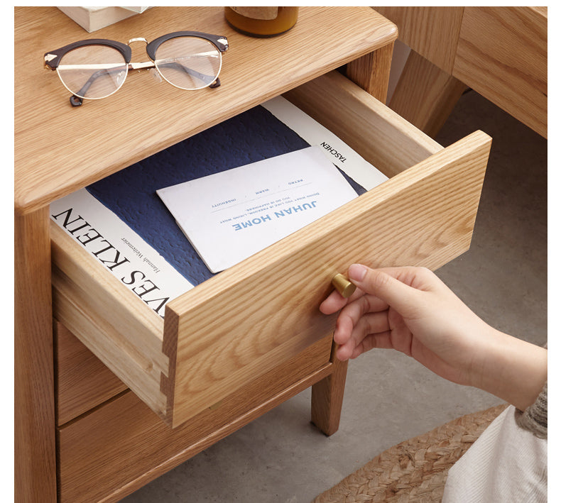 Beech, Oak Solid Wood Soft-Packe, Piano Key Bed