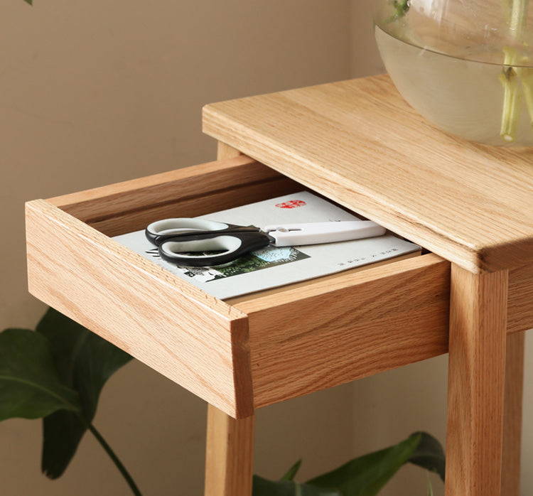 Oak Solid Wood Flower Rack Modern