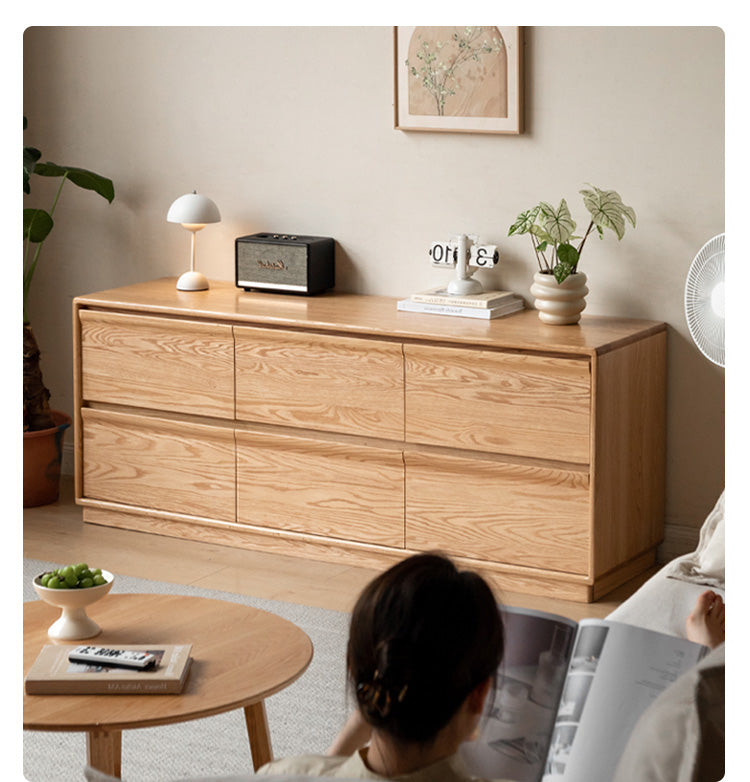 Ash, Oak Solid Wood Cabinet