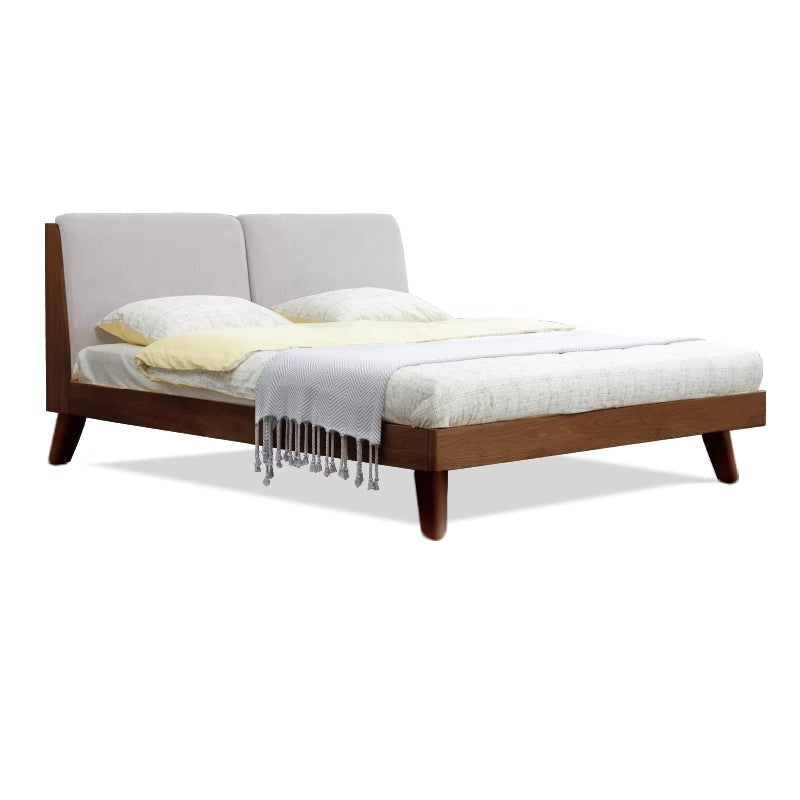 Rubberwood, Oak solid wood Soft Bed