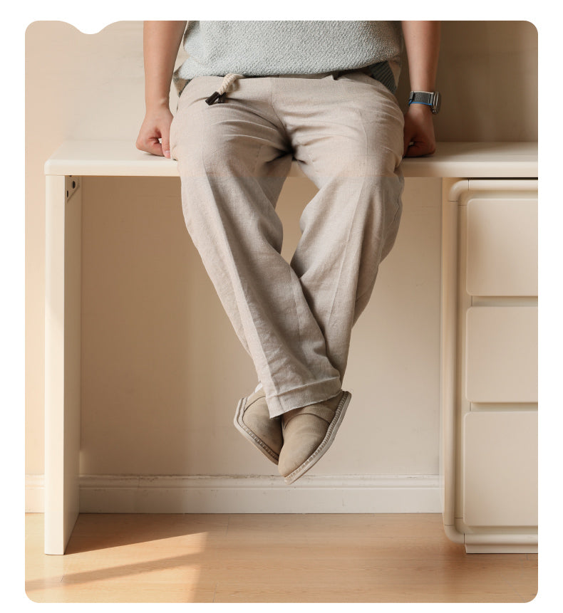 Solid Rubberwood French Cream Style Vanity Table.