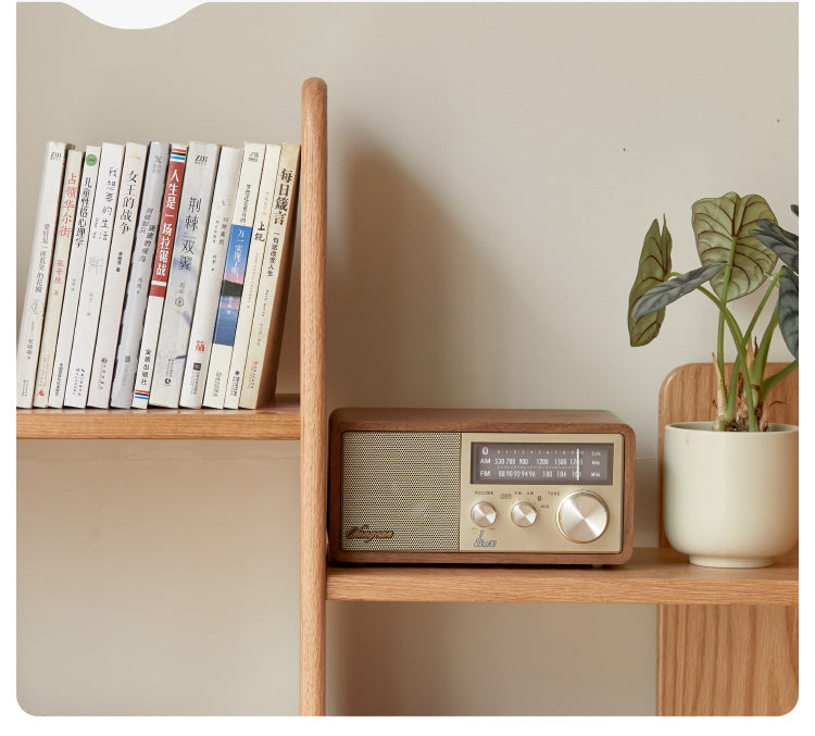 Oak Solid Wood Floor-Standing Bookshelf