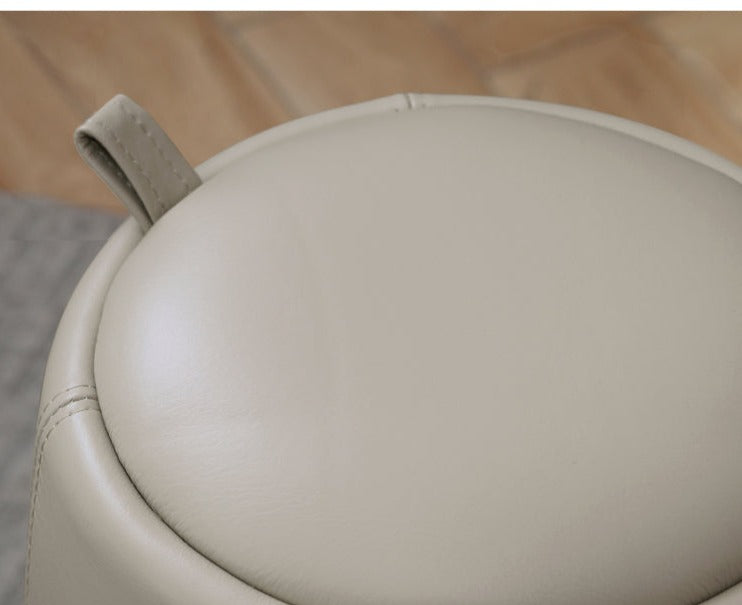 Light luxury organic leather makeup stool "
