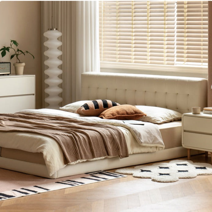 Organic Leather Art Floor Bed