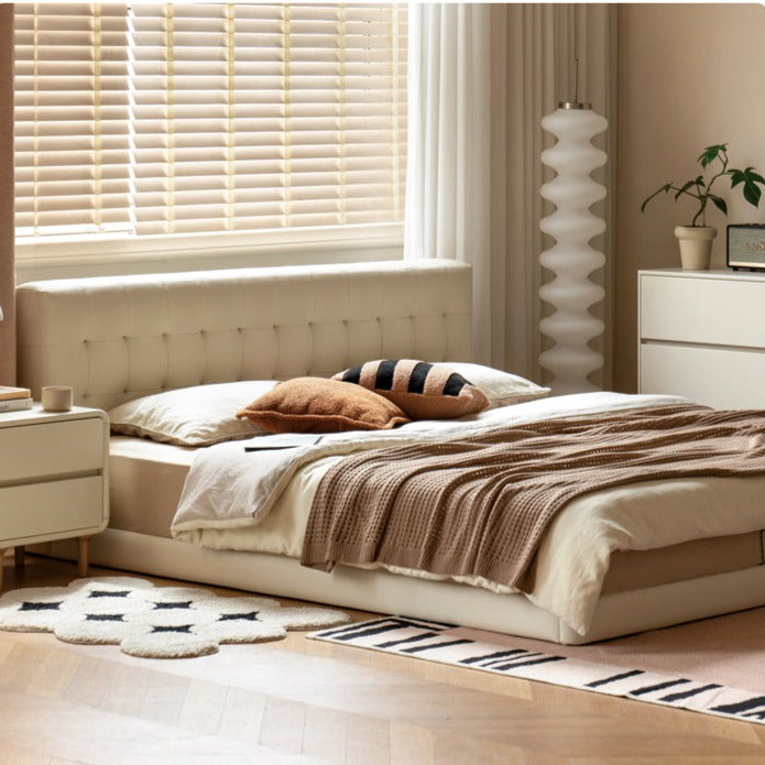 Organic Leather Art Floor Bed