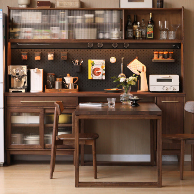 Black Walnut Multi-function Storage Sideboard