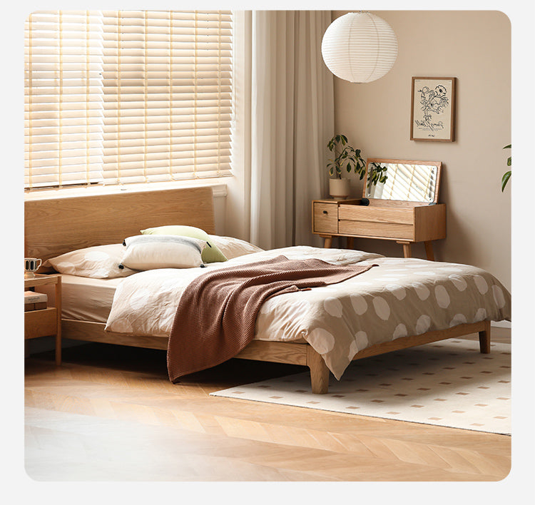 Oak Solid Wood Bed