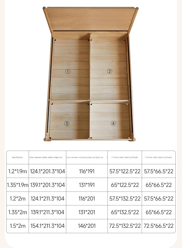 Beech Solid Wood Children's Box Bed