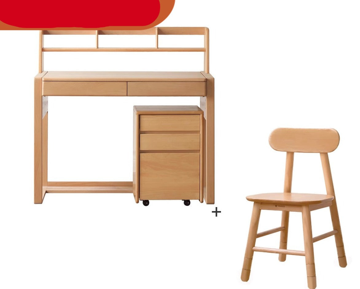 Desk can be lifted and adjusted Beech solid wood