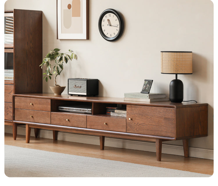 Oak Solid Wood Nordic Modern TV Stand