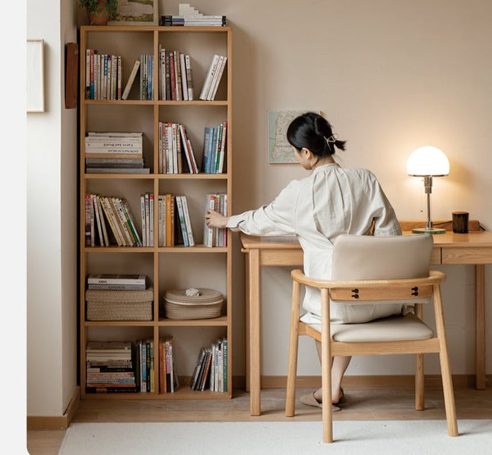 Beech, Oak Solid Wood Bookshelf Bookcase Free Combination
