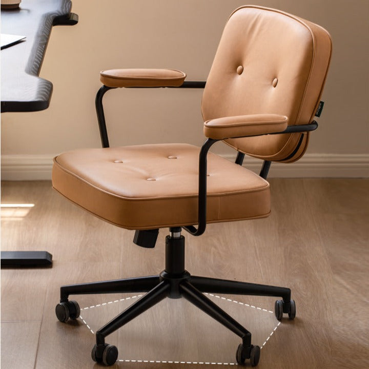 Genuine Leather, Technical Fabric Office Chair.