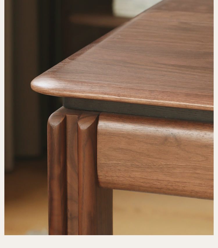 Black Walnut, Ash, Sandalwood Solid Wood Modern Large Office Table