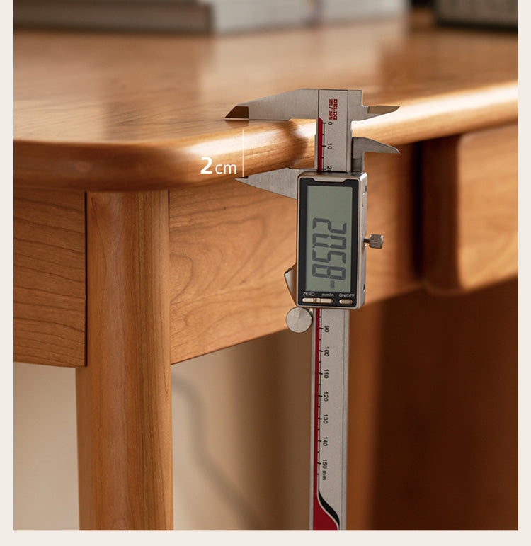 Cherry Wood FAS Grade Office Desk with Drawers