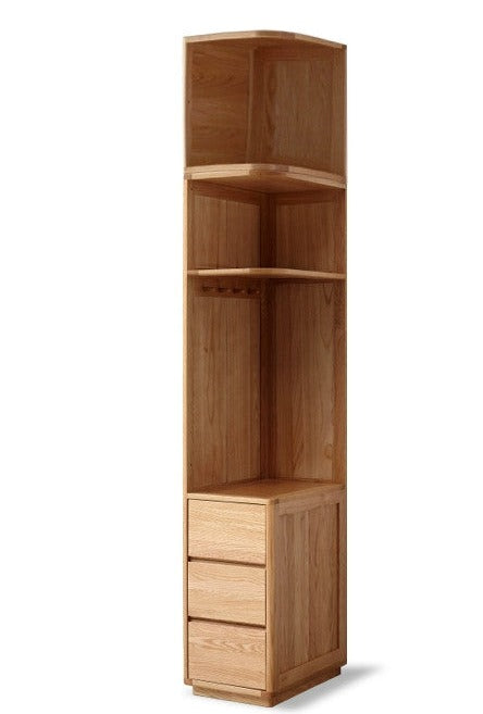 Oak Solid Wood Wardrobe Sliding Door-