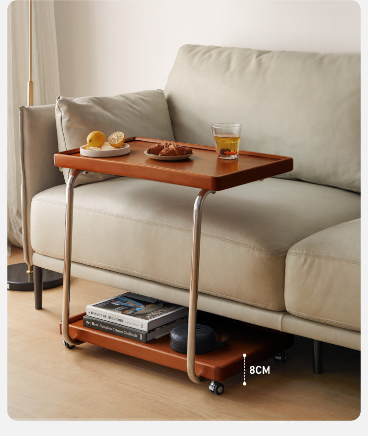 C-type side table modern Ash solid wood"
