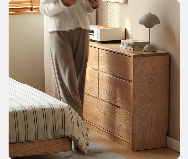 Oak Solid Wood Ultra Narrow Dressing Table