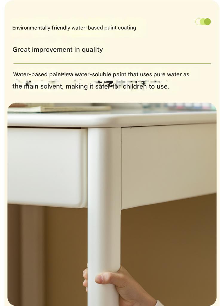 Rubber Wood Solid Wood Children's Desk-