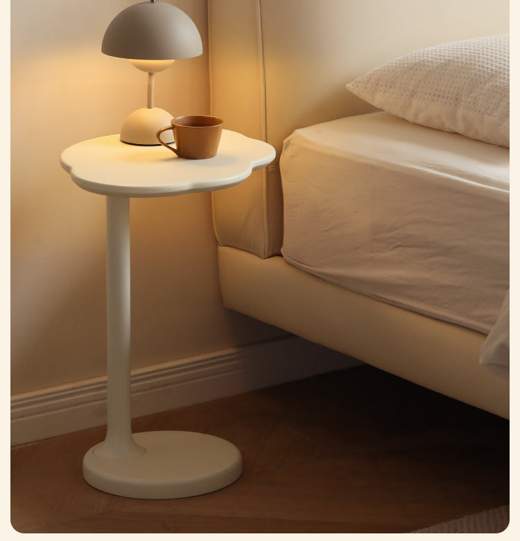 Rubberwood Solid Wood Cloud Side Table