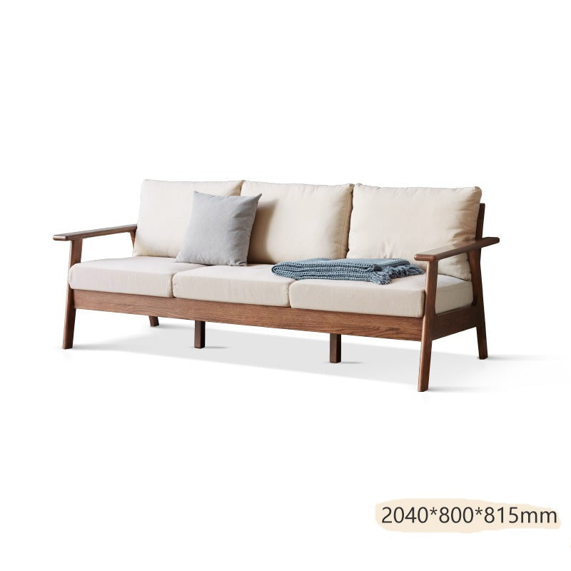 Sofa Oak solid wood fabric cushion +
