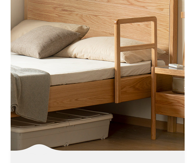 Oak Solid Wood Bed Elderly Bed Suitable For The Elderly High Bed