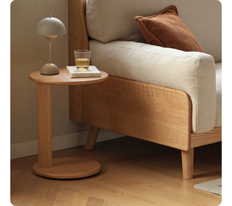 Oak Solid Wood Rock Plate Coffee Table