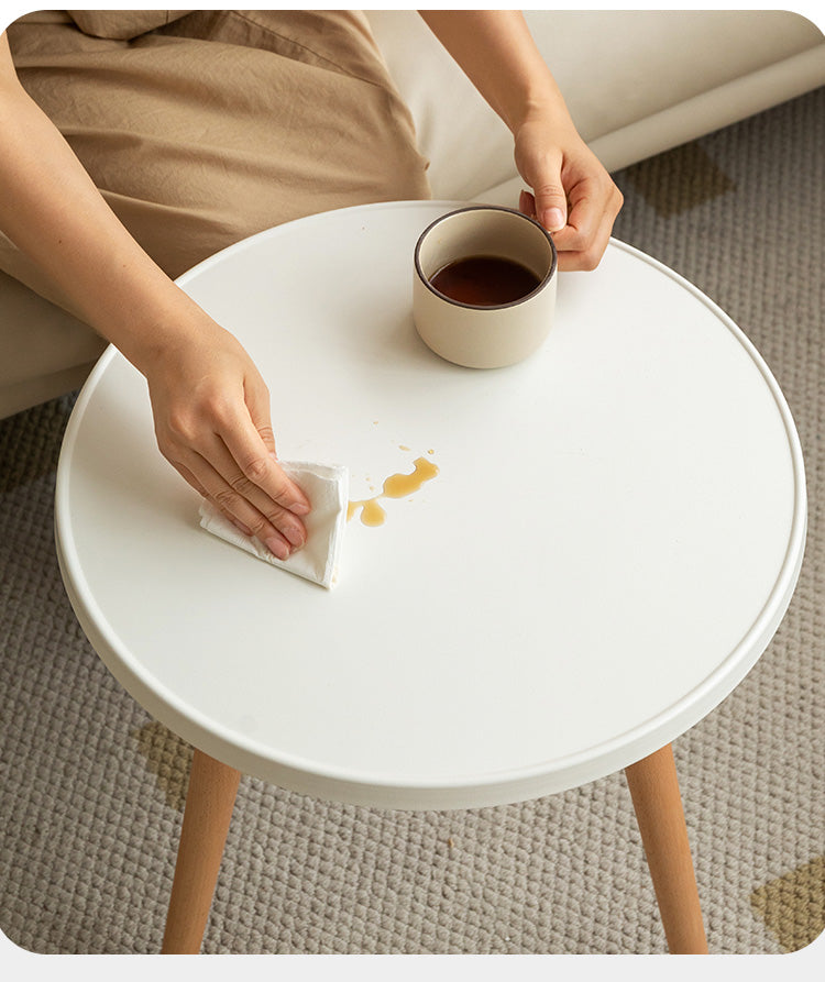Ash Solid Wood Small Round Table