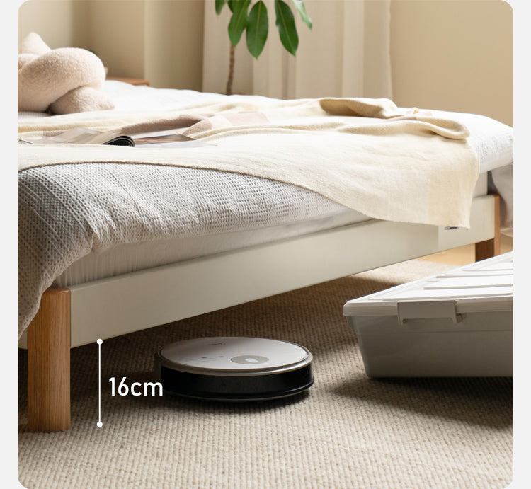 Poplar Solid Wood platform bed, headboard-free bed