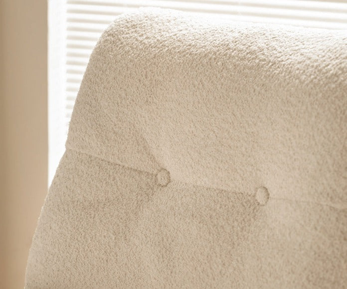 Oak, Beech Solid Wood Sheep Velvet-Cloud Cotton Leisure Chair)