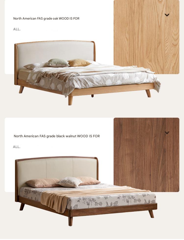 Teak, Black Walnut, Oak Solid Wood First Layer Yellow Cowhide Leather,Technical Cloth