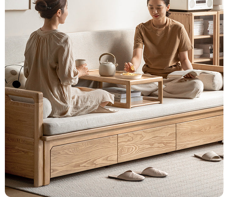 Oak, Ash Solid Wood Bay Window Table