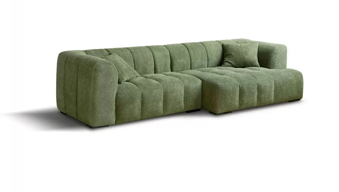 Lamb Fleece Fabric Sofa.