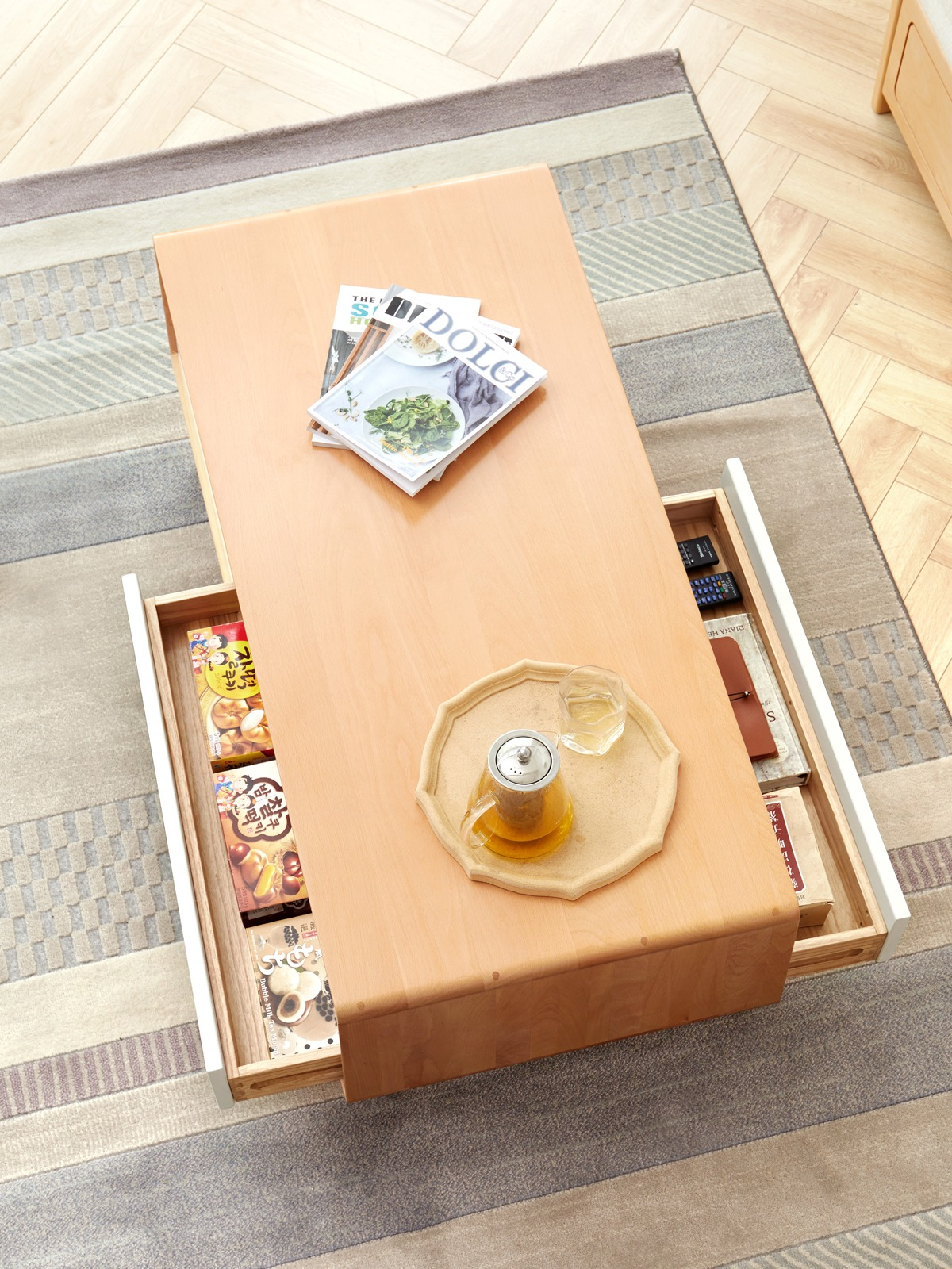 Beech Solid Wood Warm Coffee Table