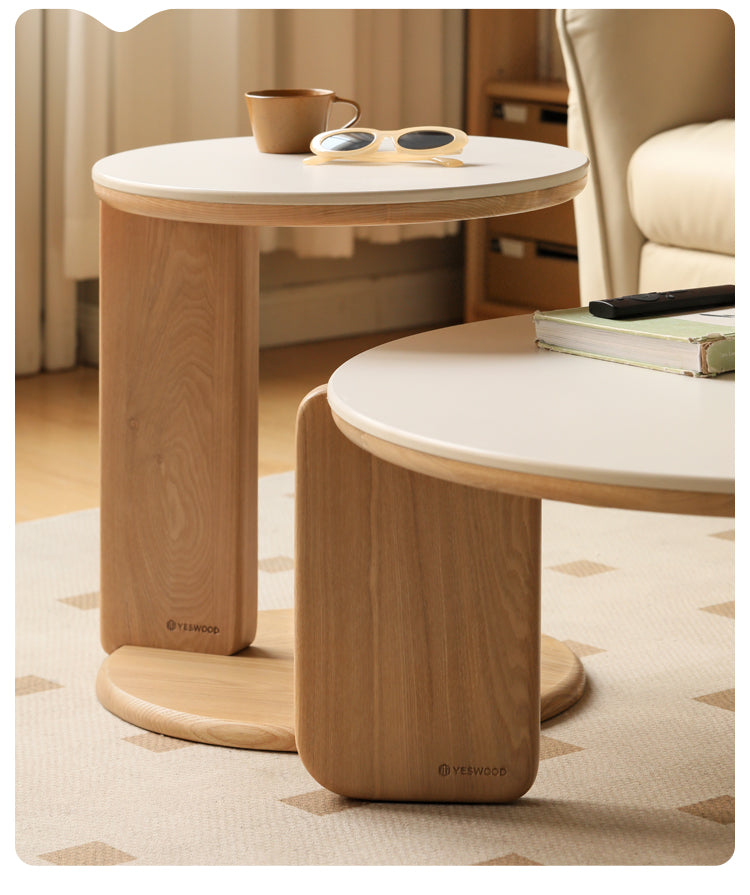 Oak, Ash, Poplar Solid Wood Slate Coffee Table
