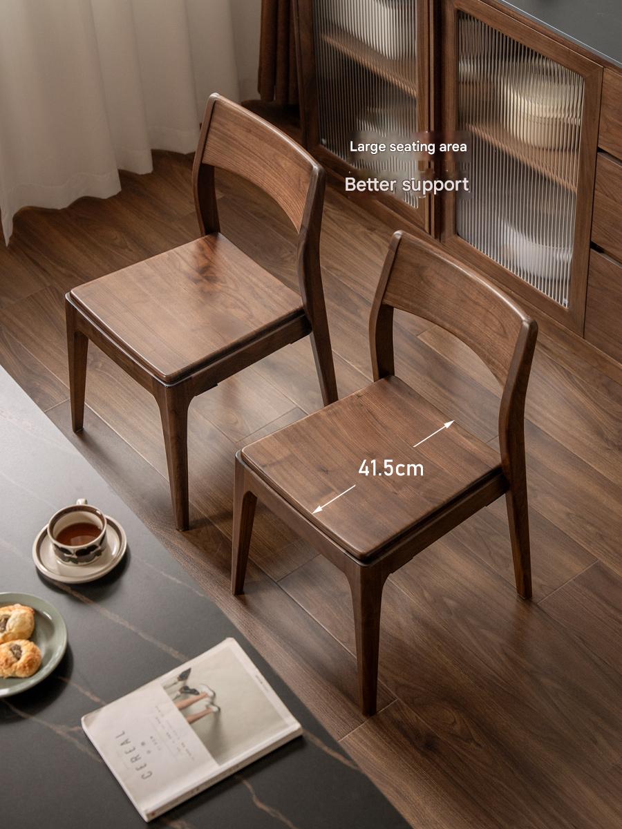 Black Walnut, Ash, Oak Solid Wood Dining Chair