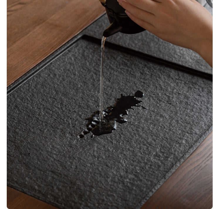 Ash Solid Wood Tea Table Tea Tray Integrated