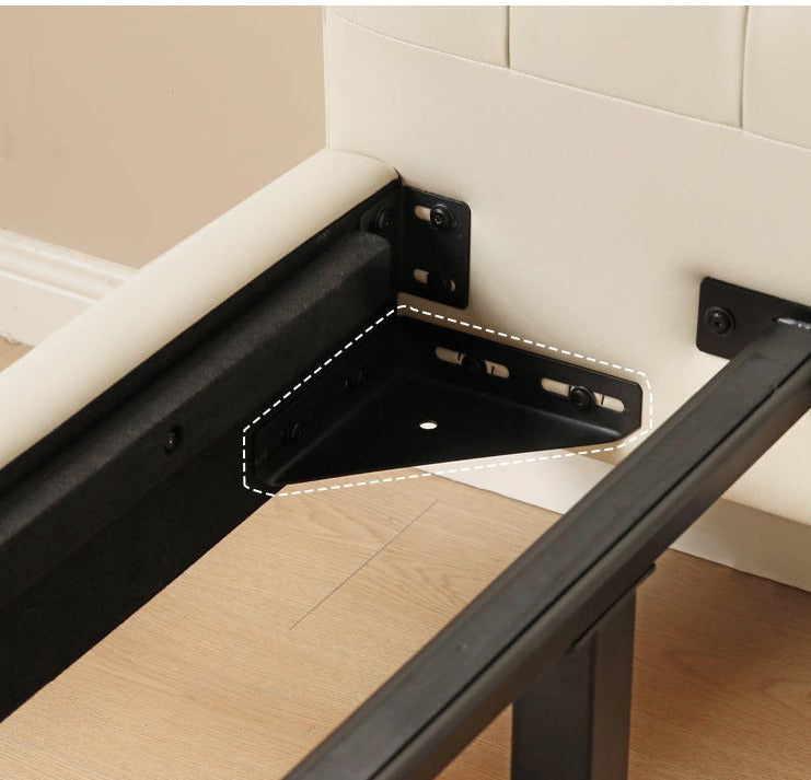 Suspended Organic Leather Bed, Genuine Leather Bed