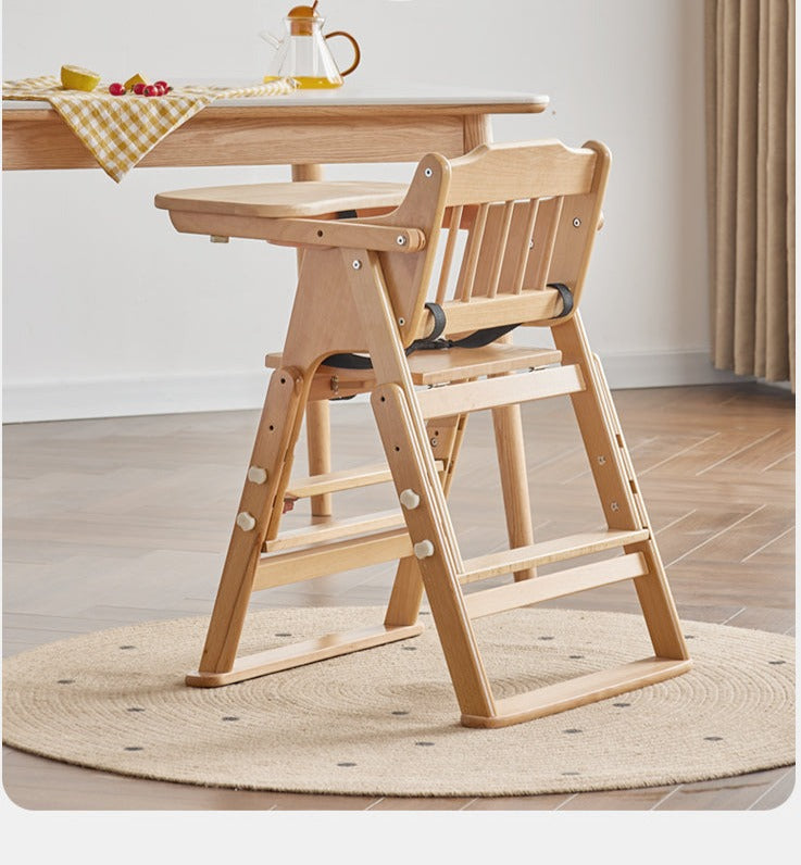 Beech Solid Wood Baby Lifting Dining Chair